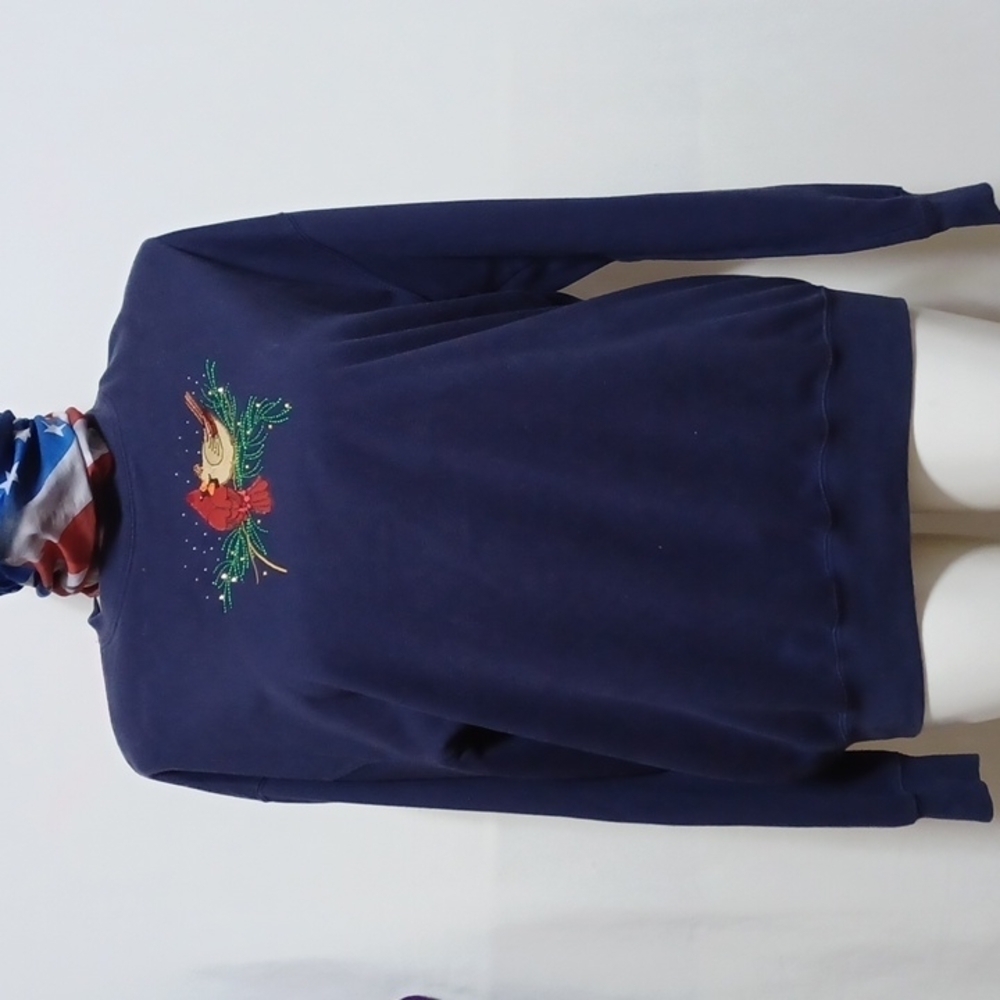 M&C SPORTSWEAR SIZE XL IN A NAVY BLUE COTTON POLYESTER BLEND